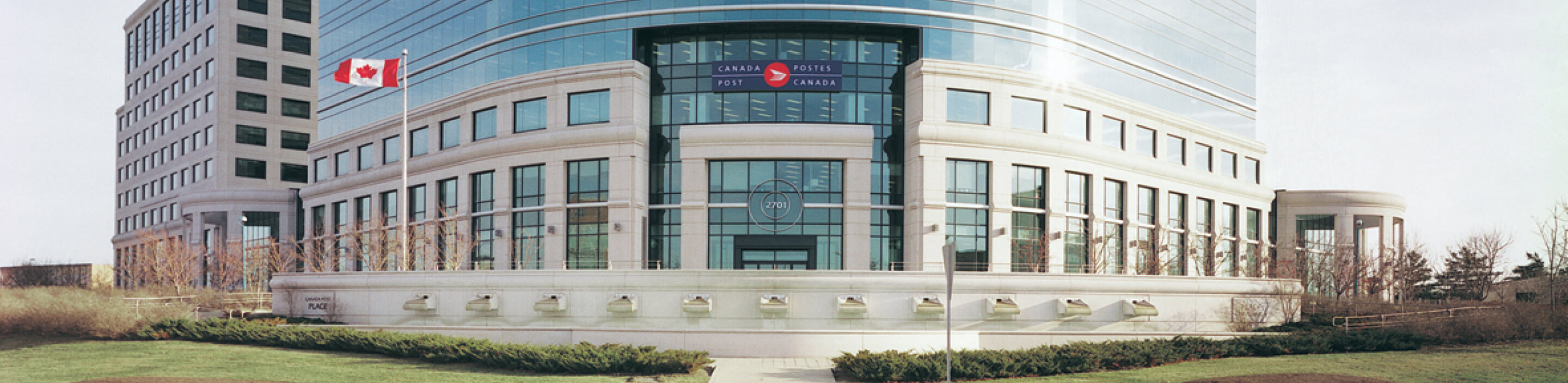 Exterior view of the Canada Post head office in Ottawa, Ontario